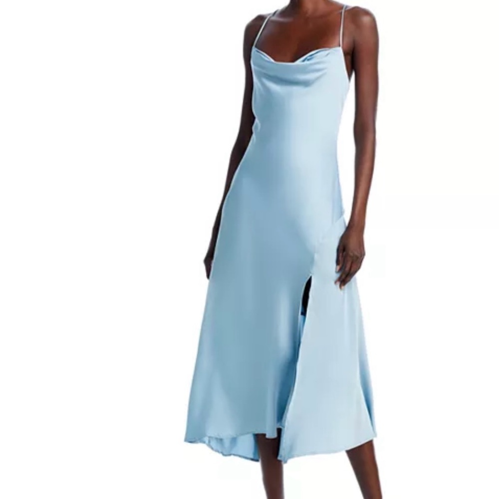 ASTR the Label blue slip dress